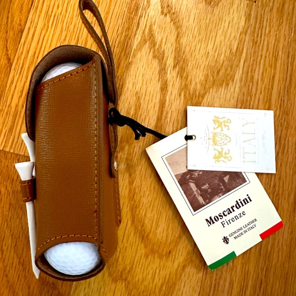 NWT Leather Golf Ball Holder - Picture 2 of 3
